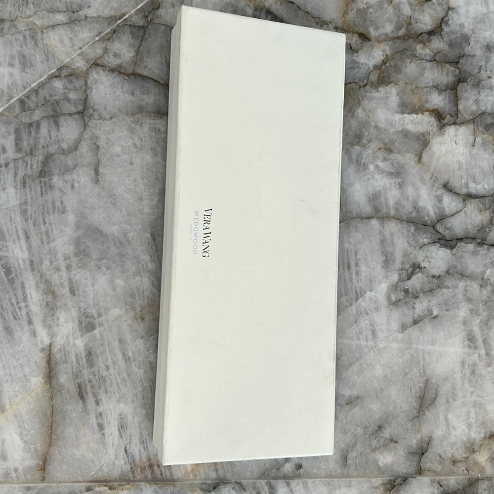 Vera wang wedge wood cake knife set.  Stainless steel